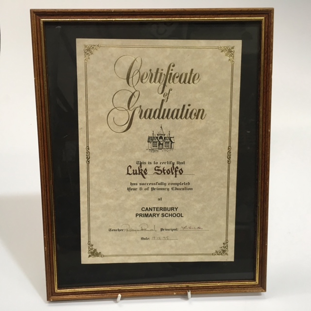 CERTIFICATE, Of Graduation